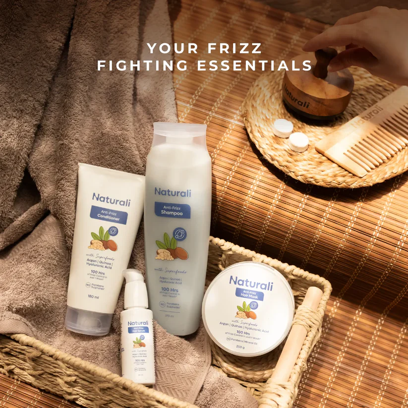 Anti frizz shampoo + Anti Frizz Conditioner + Scalp Massager - Image 8