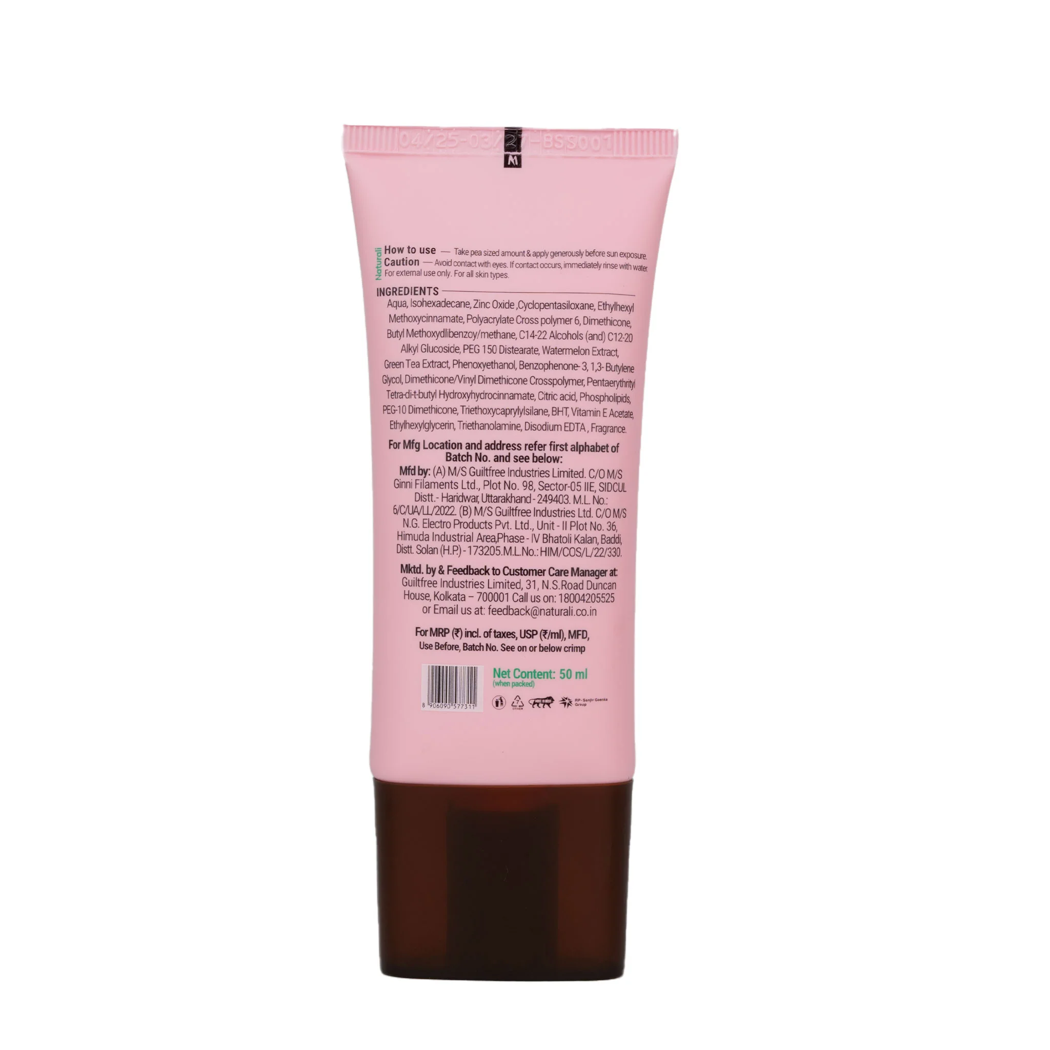 Naturali Daily Defence Cooling & Hydrating Sunscreen With Watermelon, Green Tea & Vitamin E - Image 11
