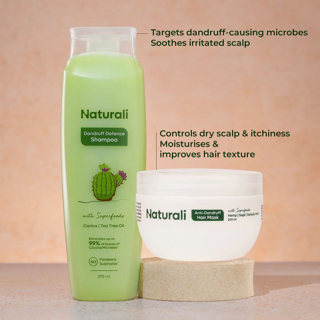 Dandruff Defence Shampoo + Anti-Dandruff Hair Mask + Wooden Comb - Image 4