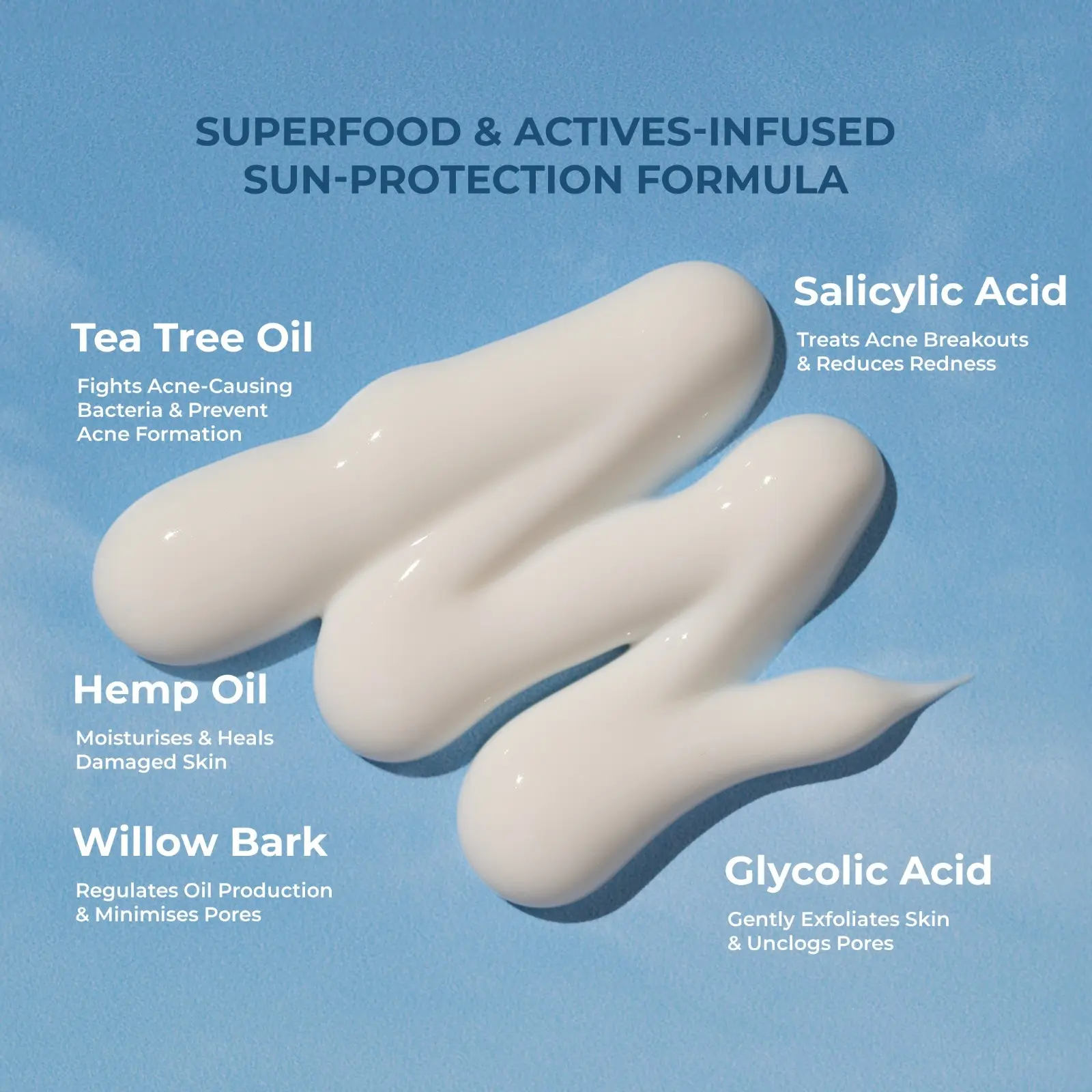 Naturali Acne Control Sunscreen With Tea Tree Oil, Hemp Oil & Salicylic Acid - Image 4