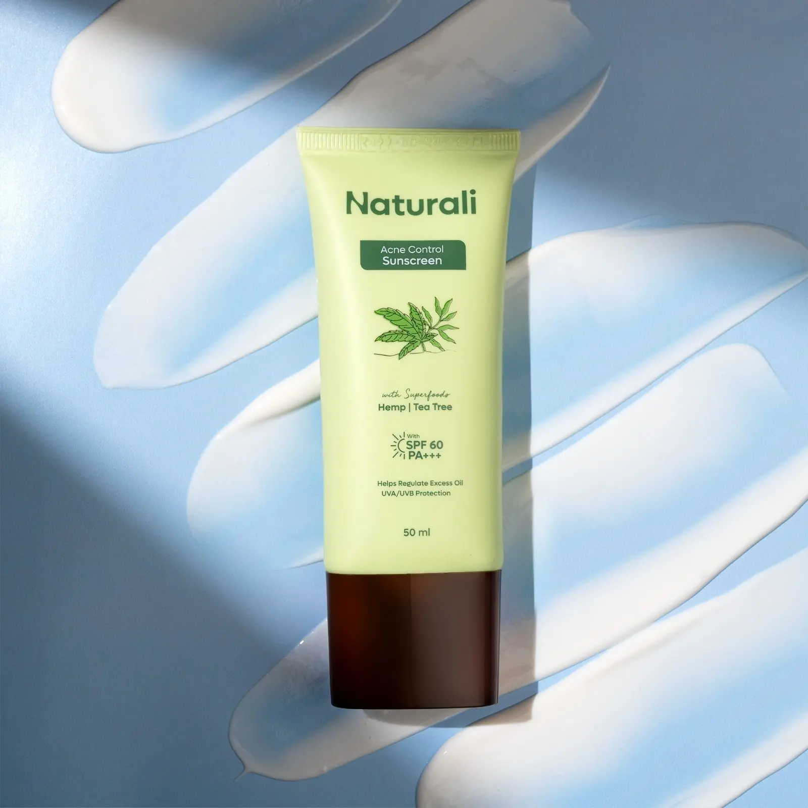 Naturali Acne Control Sunscreen With Tea Tree Oil, Hemp Oil & Salicylic Acid - Image 9