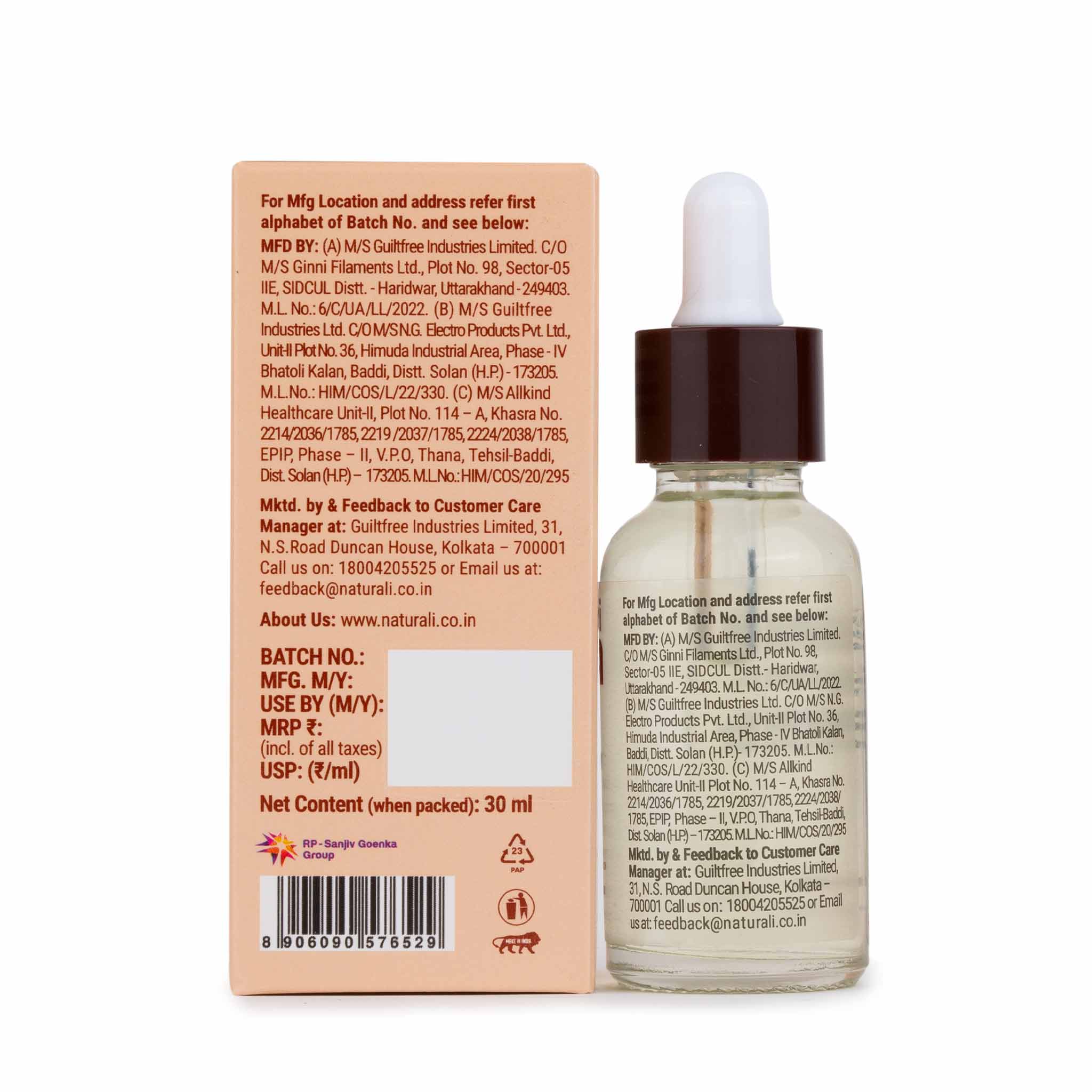 Naturali Acne & Oil Control Face Serum With Willow Bark, Neem & Salicylic Acid - Image 7