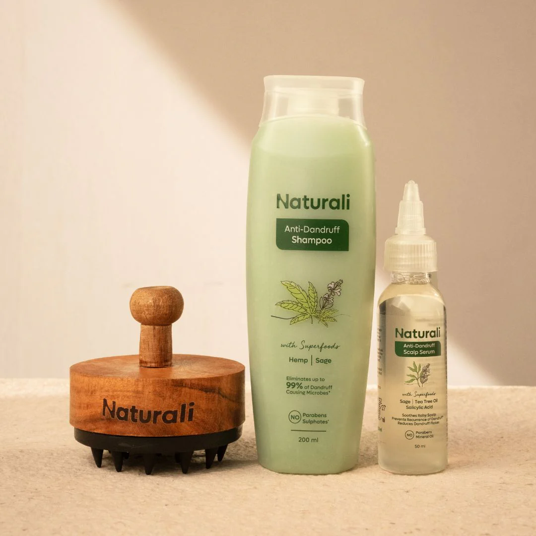 Naturali Anti-Dandruff Shampoo +Anti-Dandruff Scalp Serum + Scalp Massager - Image 9