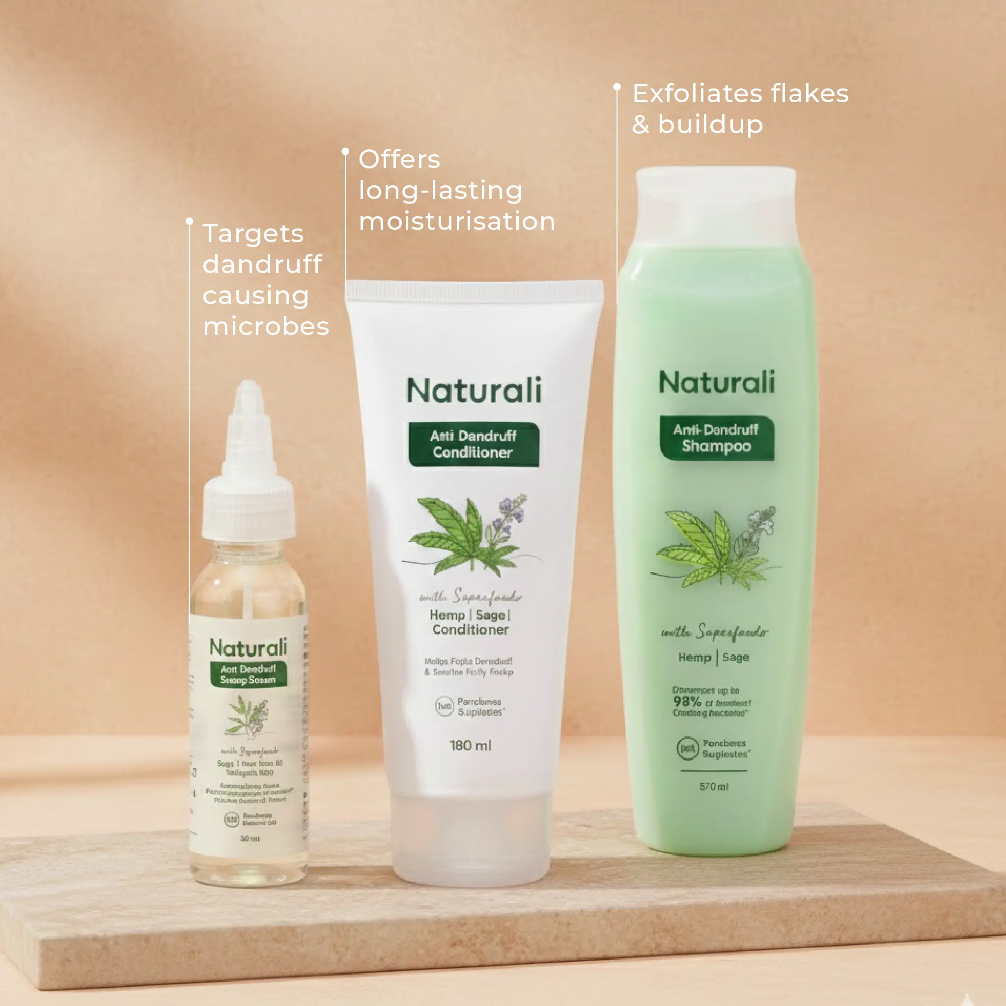 Naturali Anti-Dandruff Shampoo + Conditioner + Scalp Serum - Image 8