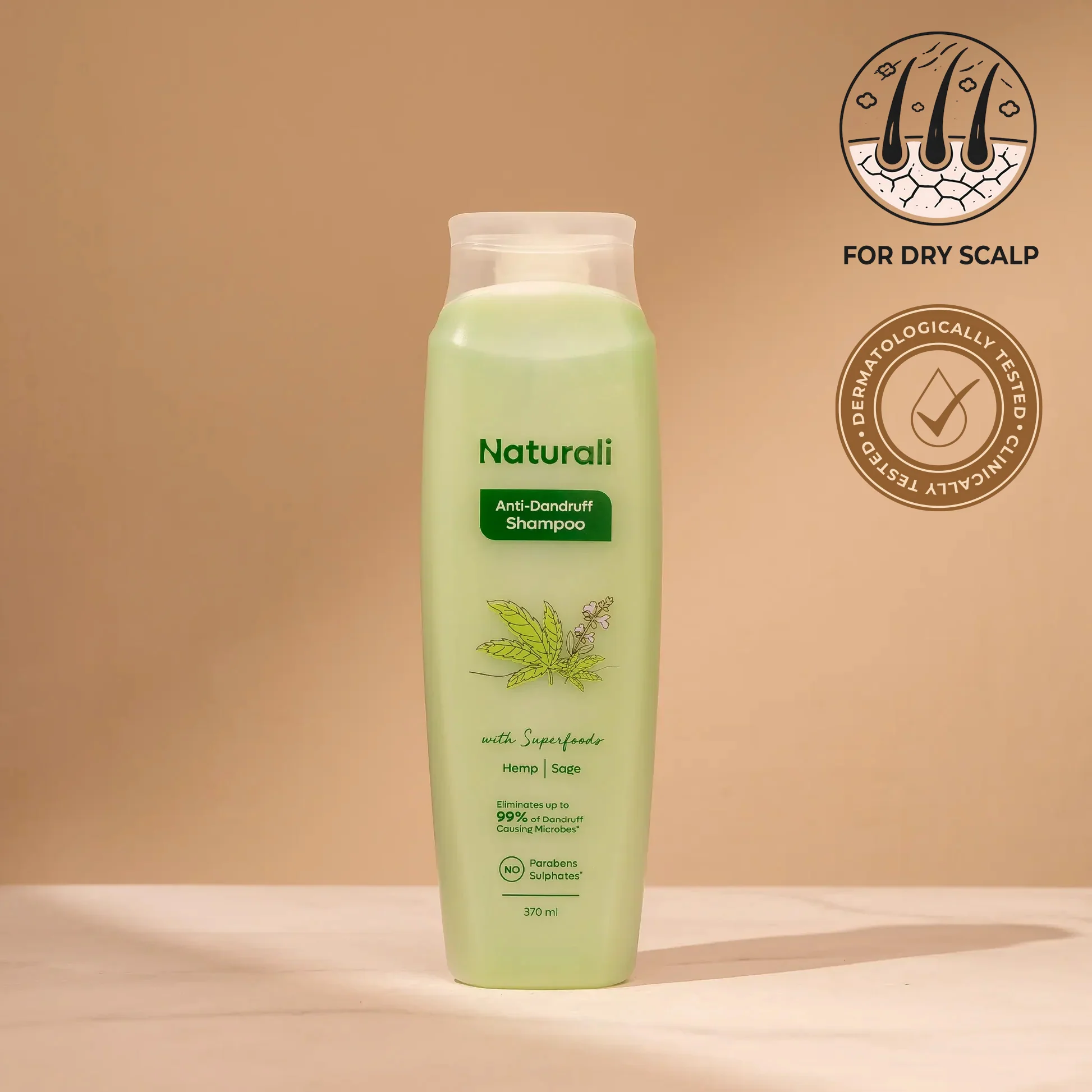 Naturali Anti-Dandruff Shampoo with Hemp, Sage & Salicylic Acid - Image 13