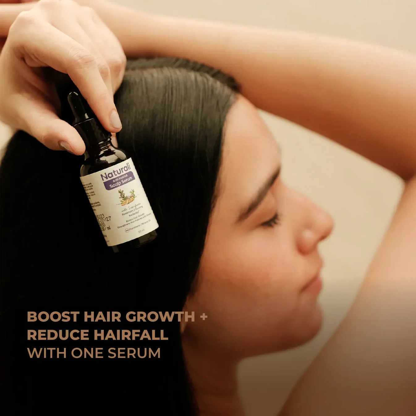 Naturali Anti - Hairfall Shampoo + Anti - Hairfall Scalp Serum + Scalp Massager - Image 3