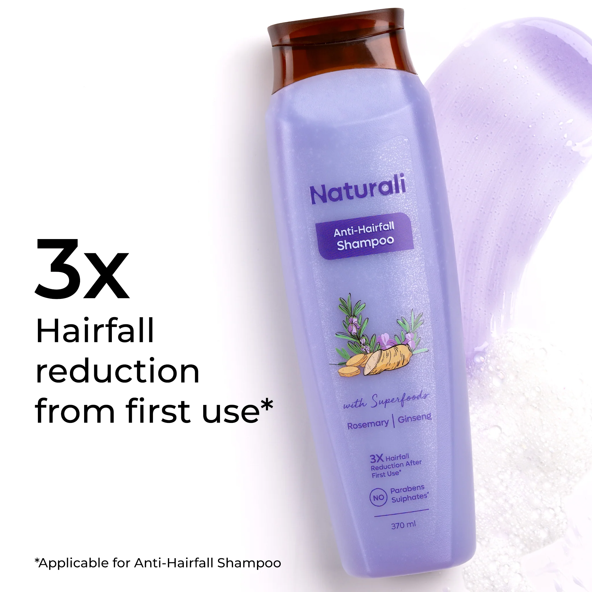 Naturali Anti-Hairfall Shampoo + Damage Repair Conditioner + Wooden Neem Comb - Image 4