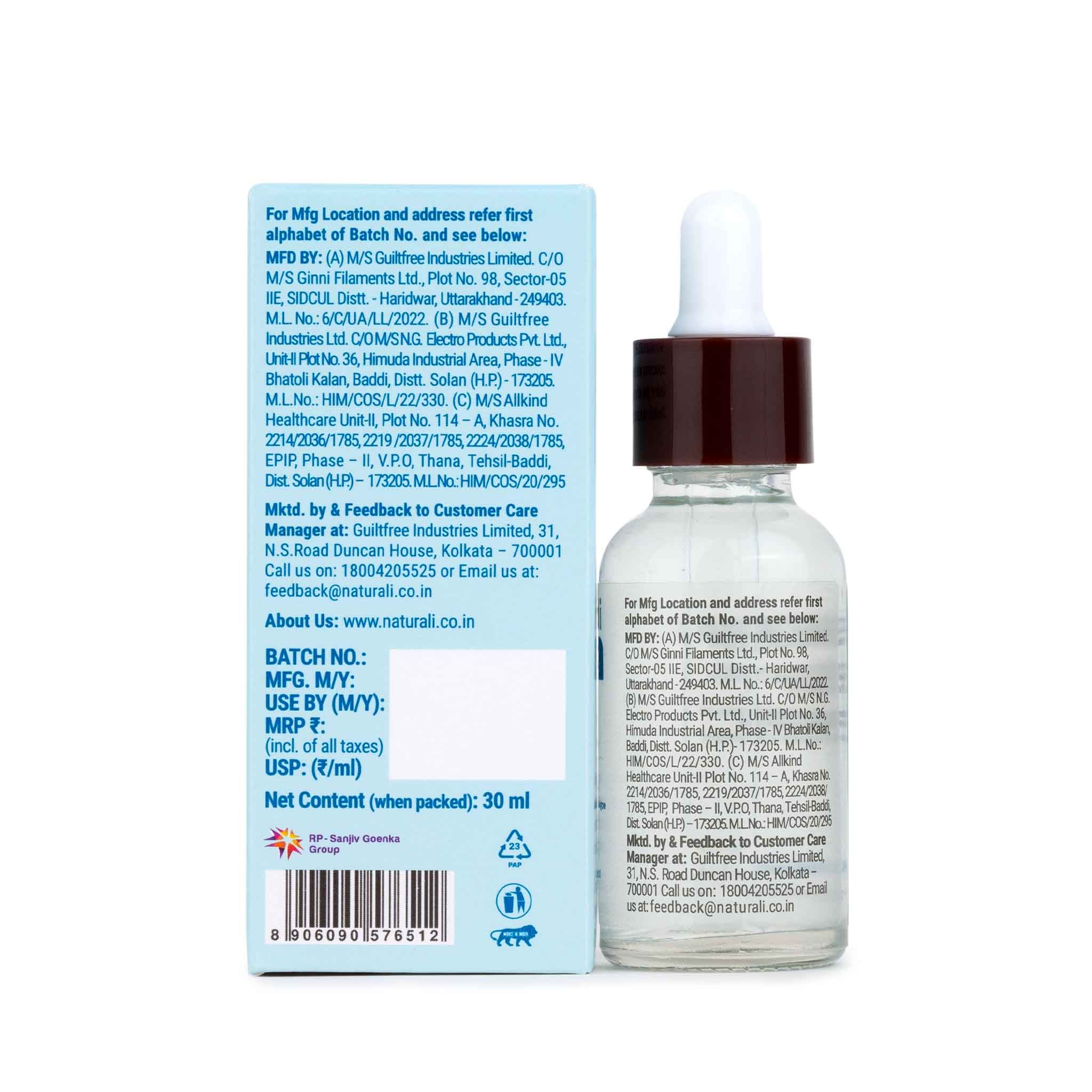 Naturali Aqua Hydrating Face Serum With Earth Marine Water, Sea Algae & Hyaluronic Acid - Image 7