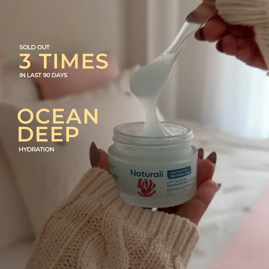 Naturali Aqua Hydrating Gel Moisturiser With Earth Marine Water & Sea Algae - Image 4