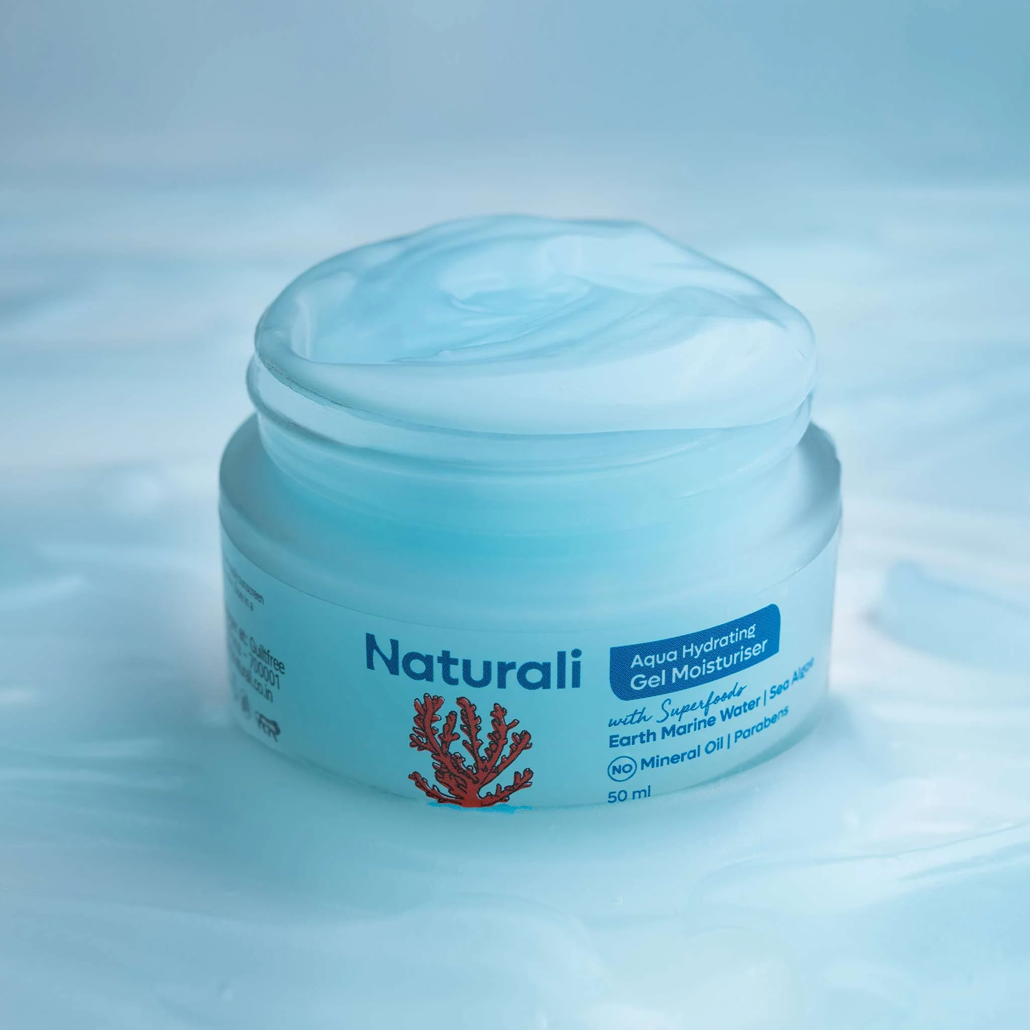 Naturali Aqua Hydrating Gel Moisturiser With Earth Marine Water & Sea Algae - Image 8