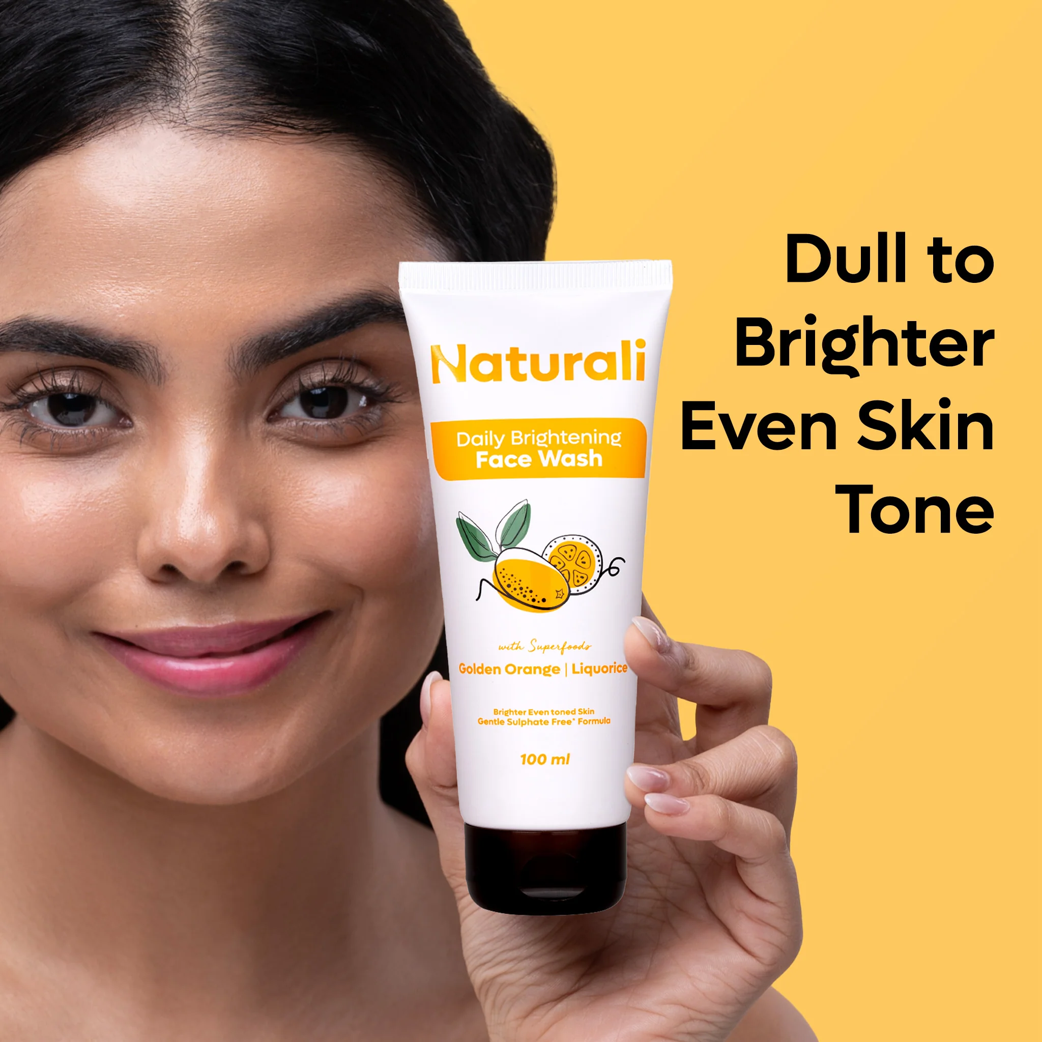 Naturali Daily Brightening Face Wash with Golden Orange & Liquorice - Image 8