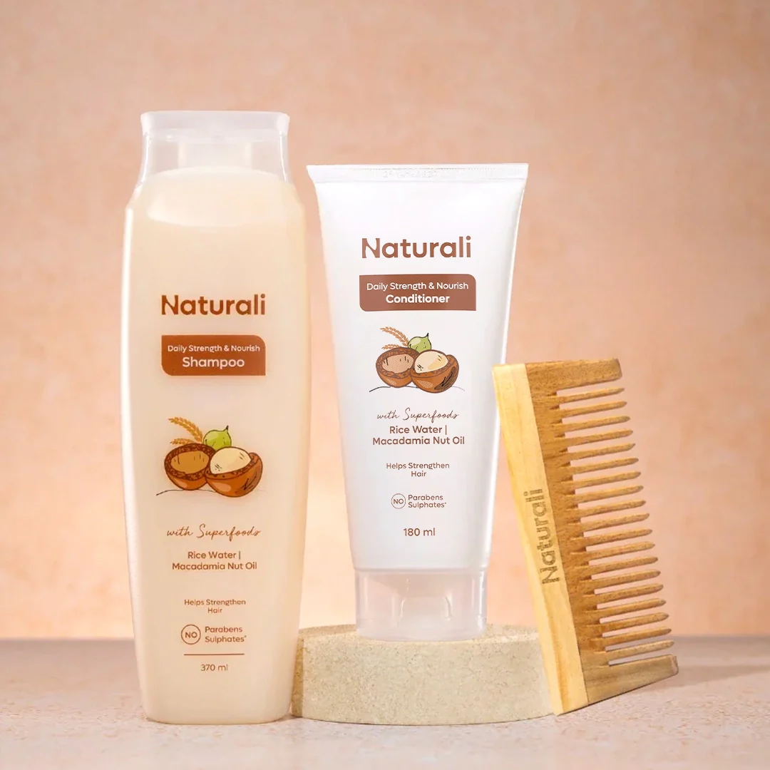 Naturali Daily Strength & Nourish Shampoo + Daily Strength & Nourish Conditioner + Comb - Image 9