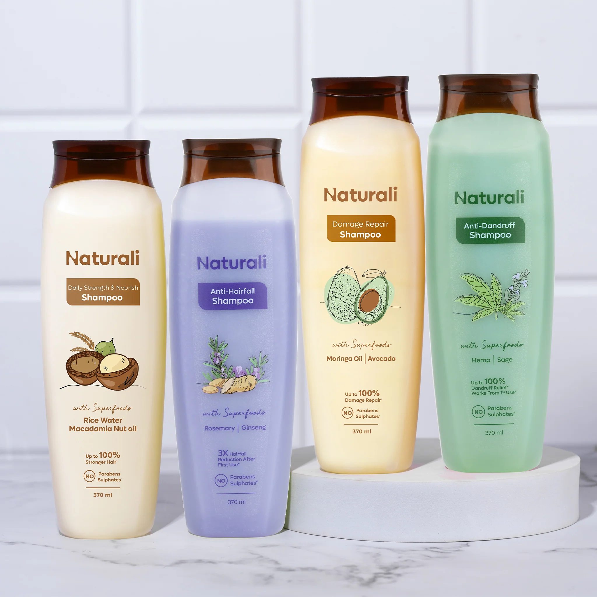 Naturali Family Pack - Pack of 4 Shampoos - Image 7