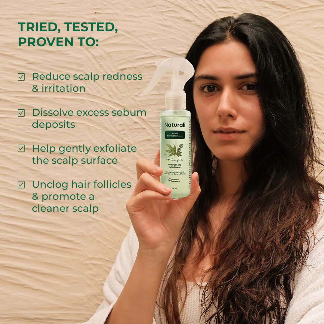 Naturali Hair Fall Arrest Shampoo + Conditioner + Dandruff Hair spray + comb - Image 7