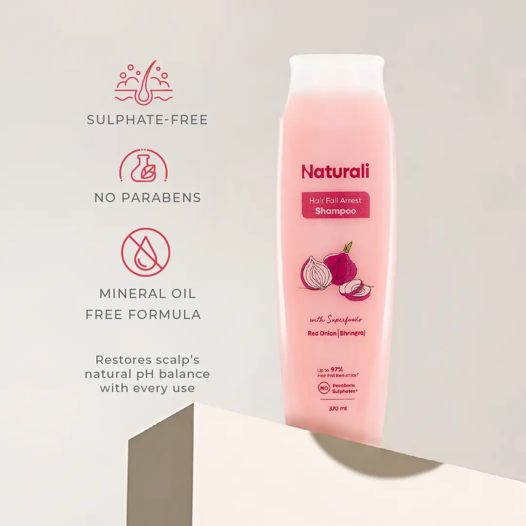 Naturali Hair Fall Arrest Shampoo with Onion and Bhringraj - Image 5