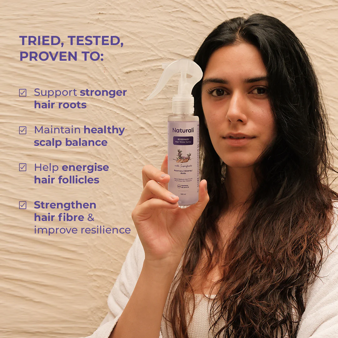 Naturali Dandruff Hair spray + Anti-Hairfall Rosemary Hair spray - Image 8