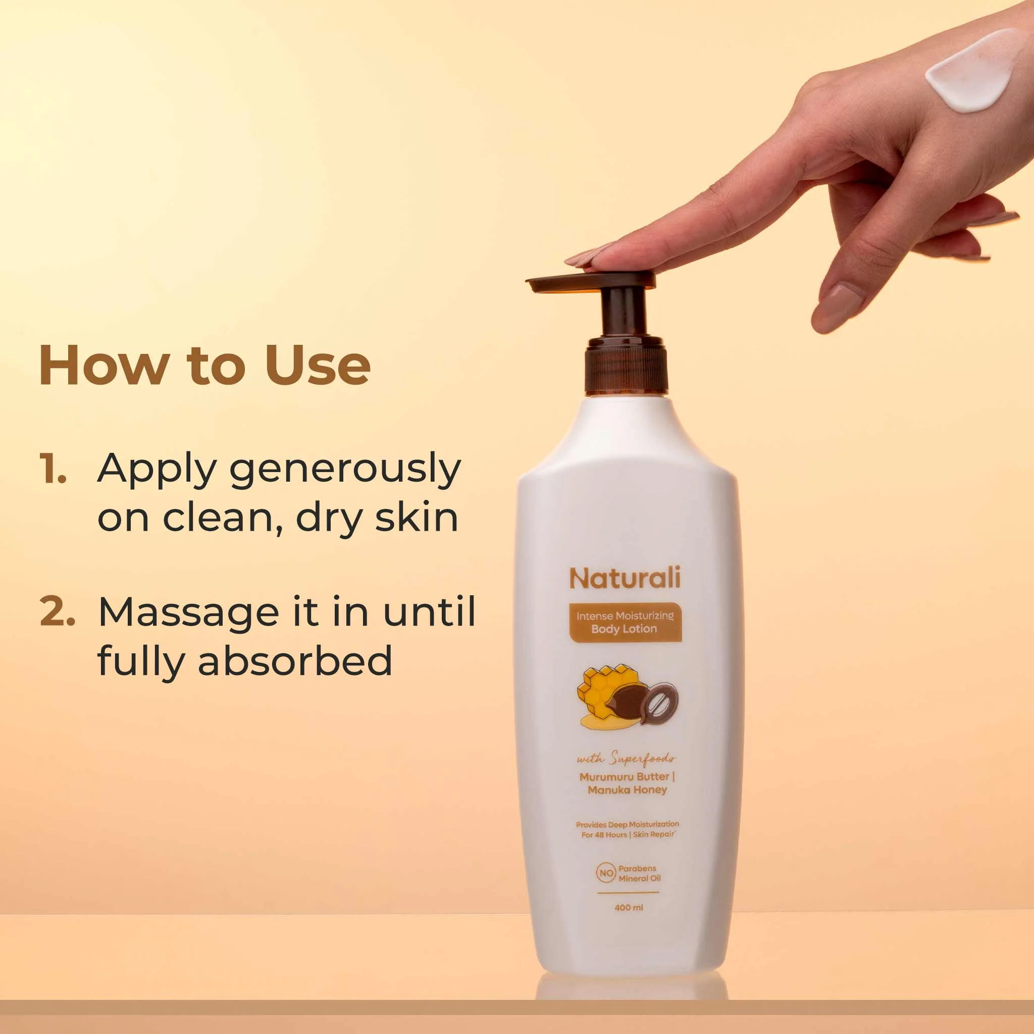 Naturali Intense Moisturizing Body Lotion With Murumuru Butter & Manuka Honey - Image 6