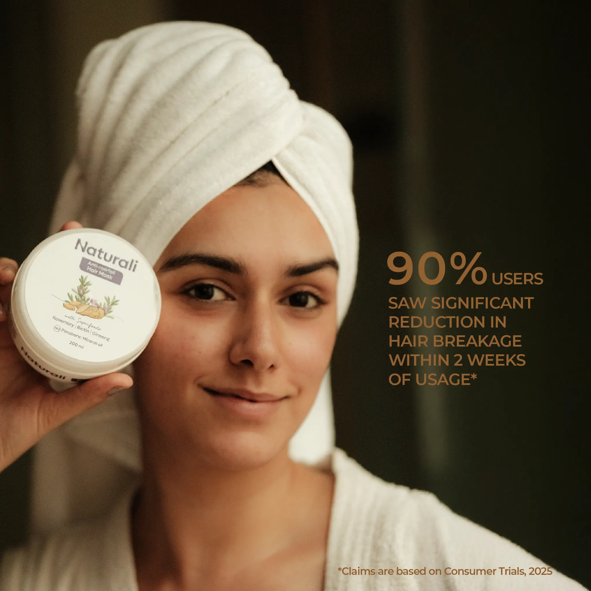 Naturali Rosemary Nourishment Combo - Anti-Hairfall Shampoo + Anti-Hairfall Hair Mask - Image 3
