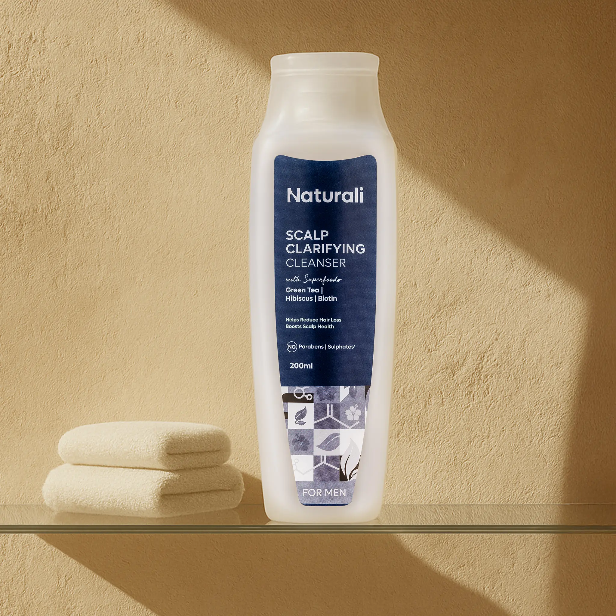 Naturali Scalp Clarifying Shampoo For Men With Green Tea, Hibiscus & Biotin - Image 9