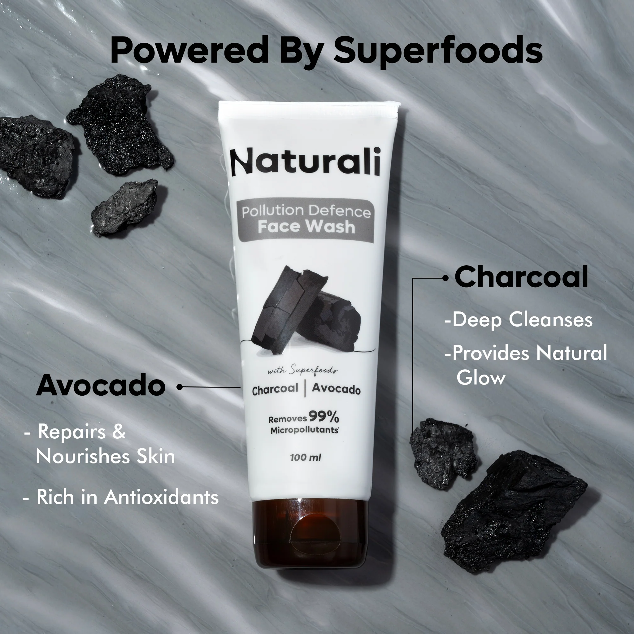 Naturali Pollution Defence Face Wash (Pack of 2) - Image 4